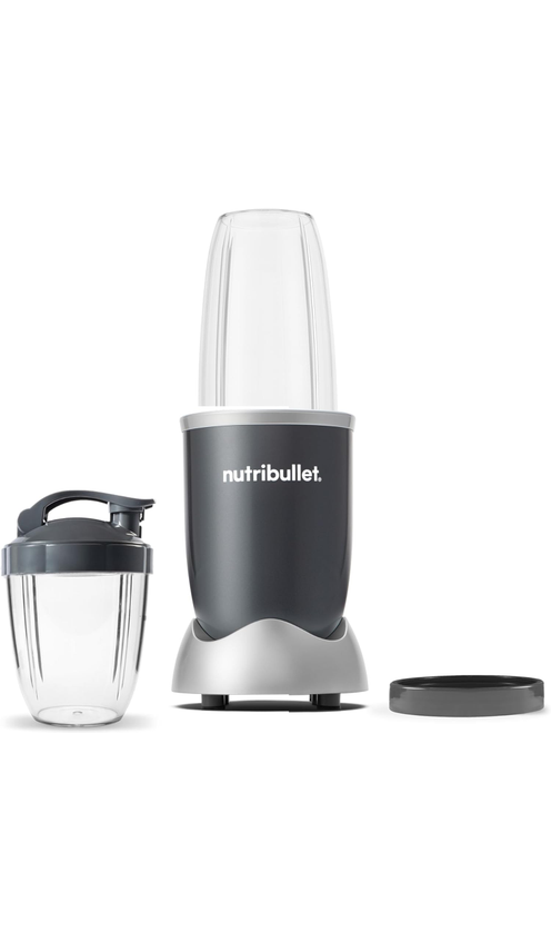 nutribullet Personal Blender, Shakes, Smoothies, Food Prep, and Frozen Blending, 24 Ounces, 600 Watt, Gray, NBR-0601WM